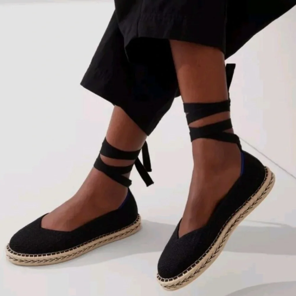 Rothy’s Black Espadrille Flats